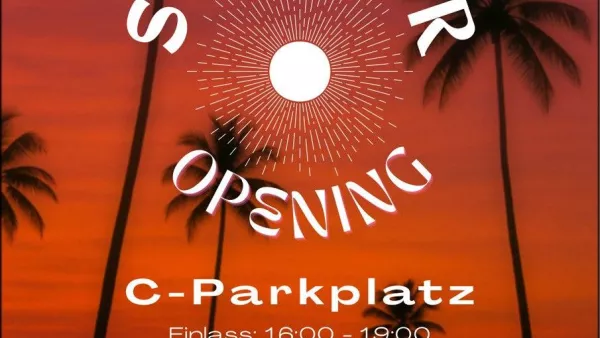 Summer Opening Party 2025 Plakat und Einladung